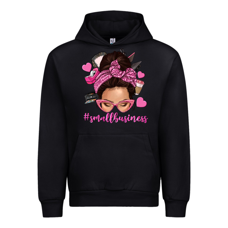 Small Business Messy Bun Urban Hoodie by NancyCooperArtShop | Teevron