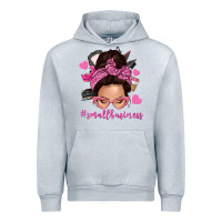Heather Grey small business messy bun Urban Hoodie - NancyCooperArtShop