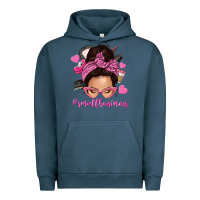 Pigment Midnight Navy small business messy bun Urban Hoodie - NancyCooperArtShop