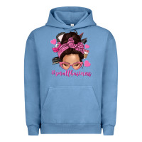 Pigment Pebble Blue small business messy bun Urban Hoodie - NancyCooperArtShop