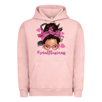 Pigment Salmon small business messy bun Urban Hoodie - NancyCooperArtShop