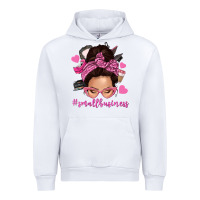 White small business messy bun Urban Hoodie - NancyCooperArtShop