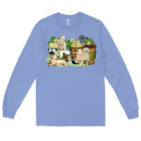 Colony Blue sheep coffee cups Long Sleeve Tee - Zillion Design Studio