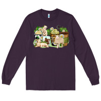Plum sheep coffee cups Long Sleeve Tee - Zillion Design Studio