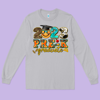 2023 Pre K Graduate Long Sleeve Tee Designed By Adodesignshop