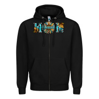 Black blessed mom Zipper Hoodie - RanaPortraitStore