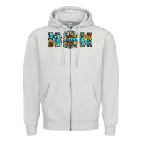 Dove Grey blessed mom Zipper Hoodie - RanaPortraitStore