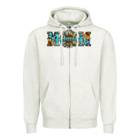 Oatmeal Heather blessed mom Zipper Hoodie - RanaPortraitStore