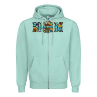Seafoam blessed mom Zipper Hoodie - RanaPortraitStore