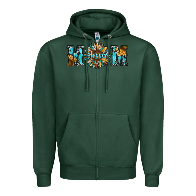 Blessed Mom Zipper Hoodie by RanaPortraitStore | Teevron