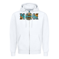 White blessed mom Zipper Hoodie - RanaPortraitStore