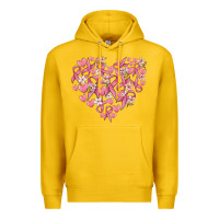 Lemon breast cancer awareness heart Premium Hoodie - MaliasSmallBusiness