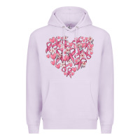 Lilac breast cancer awareness heart Premium Hoodie - MaliasSmallBusiness