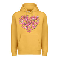 Mustard breast cancer awareness heart Premium Hoodie - MaliasSmallBusiness