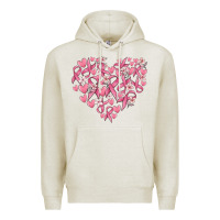 Oatmeal Heather breast cancer awareness heart Premium Hoodie - MaliasSmallBusiness