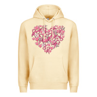 Pina Colada breast cancer awareness heart Premium Hoodie - MaliasSmallBusiness