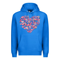 True Royal breast cancer awareness heart Premium Hoodie - MaliasSmallBusiness