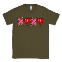 Army Green valentine's day xoxo heart balloon Classic Tee - RanaPortraitStore