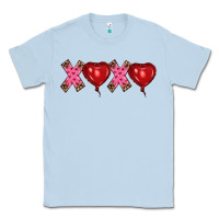 Dusty Blue valentine's day xoxo heart balloon Classic Tee - RanaPortraitStore