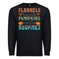 Black Flannels Hayrides Pumpkins Sweaters Bonfires Premium Sweatshirt - Artiststas