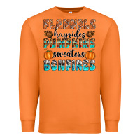 Carrot Flannels Hayrides Pumpkins Sweaters Bonfires Premium Sweatshirt - Artiststas