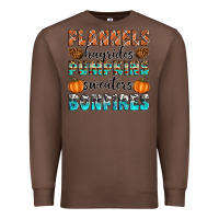 Chestnut Flannels Hayrides Pumpkins Sweaters Bonfires Premium Sweatshirt - Artiststas