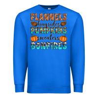 True Royal Flannels Hayrides Pumpkins Sweaters Bonfires Premium Sweatshirt - Artiststas