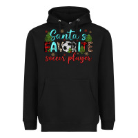 Black santa s favorite soccer player Heavyweight Hoodie - JahusDesignShop