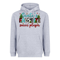 Heather Grey santa s favorite soccer player Heavyweight Hoodie - JahusDesignShop