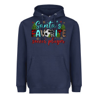 Navy santa s favorite soccer player Heavyweight Hoodie - JahusDesignShop