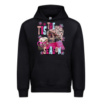 Black tis the season winter skull Urban Hoodie - NancyCooperArtShop