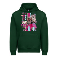 Foreset Green tis the season winter skull Urban Hoodie - NancyCooperArtShop