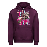 Mauve Wine tis the season winter skull Urban Hoodie - NancyCooperArtShop