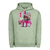 Pigment Oil Green tis the season winter skull Urban Hoodie - NancyCooperArtShop