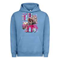 Pigment Pebble Blue tis the season winter skull Urban Hoodie - NancyCooperArtShop