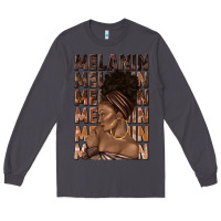 Smoke melanin melanin melanin with afro girl Long Sleeve Tee - texasbilliewilder