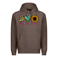 Coffee Peace Love Sunshine Premium Hoodie - RanaPortraitStore