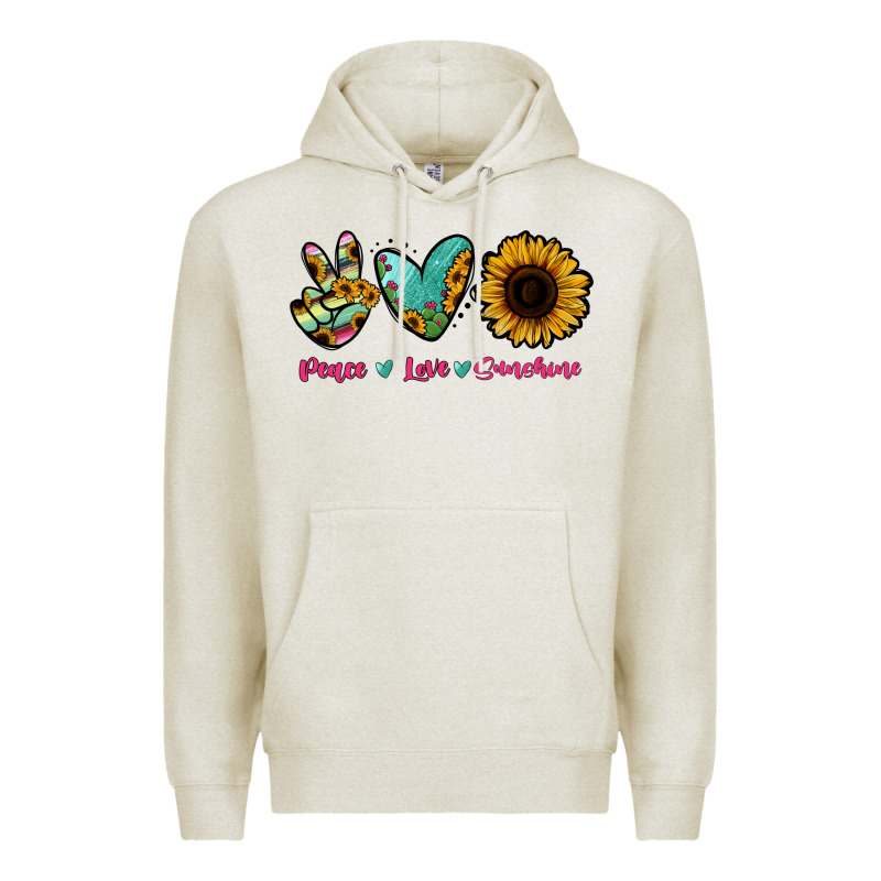 Peace Love Sunshine Premium Hoodie by RanaPortraitStore | Teevron