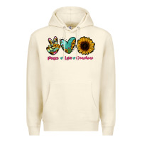 Sandshell Peace Love Sunshine Premium Hoodie - RanaPortraitStore