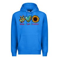 True Royal Peace Love Sunshine Premium Hoodie - RanaPortraitStore