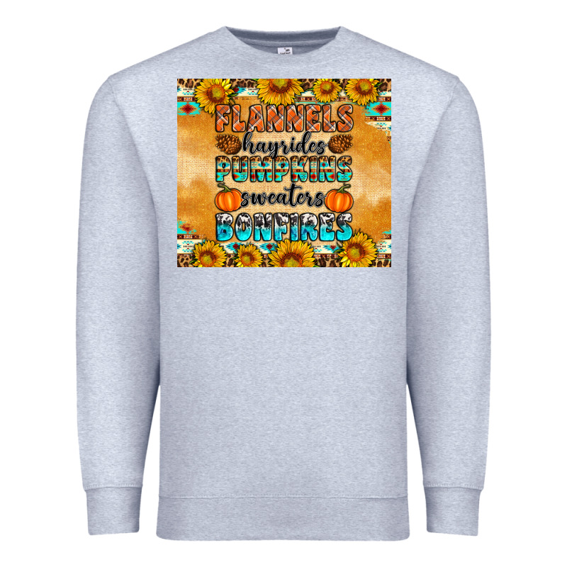 Flannes Hayrides Sweaters Bonfires Premium Sweatshirt by Artiststas | Teevron