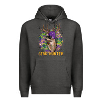 Charcoal Heather bead hunter Premium Hoodie - MaliasSmallBusiness