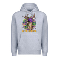 Heather Grey bead hunter Premium Hoodie - MaliasSmallBusiness