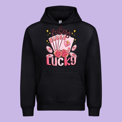 Feeling Lucky Urban Hoodie Designed By Maliassmallbusiness