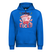Cobalt feeling lucky Urban Hoodie - MaliasSmallBusiness