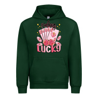 Forest Green feeling lucky Urban Hoodie - MaliasSmallBusiness