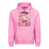 Fuchsia Pink feeling lucky Urban Hoodie - MaliasSmallBusiness