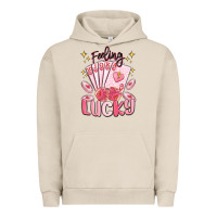 Pigment French Oak feeling lucky Urban Hoodie - MaliasSmallBusiness