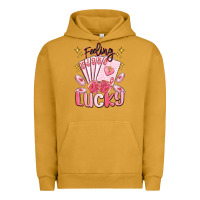Pigment Peanut Butter feeling lucky Urban Hoodie - MaliasSmallBusiness