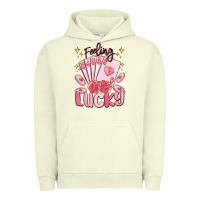 Pigment Pistachio feeling lucky Urban Hoodie - MaliasSmallBusiness